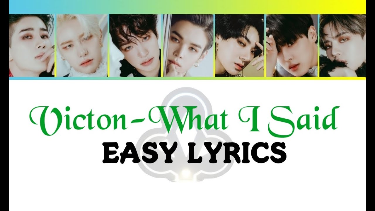 Victon What I Said Easy Lyrıcs Kolay Okunuş Youtube