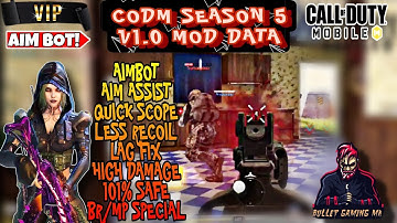 CODM SEASON 5 VIP AIMBOT || AIM ASSIST || HIGH DAMAGE || AIMLOCK || LAG FIX V1.0 CONFIG FILE#codm