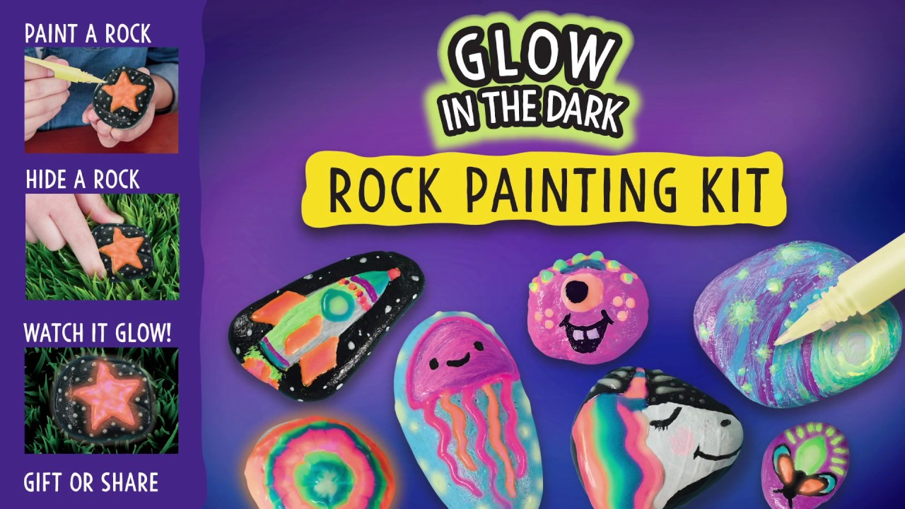 Creativity for Kids Glow in the Dark Rock Painting Kit