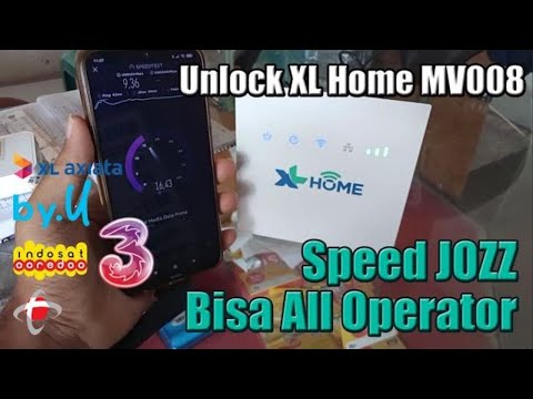 Review Speed JOZZ & Cara Unlock Modem 4G LTE XL Home MV008 100% Work Support All Operator Indonesia