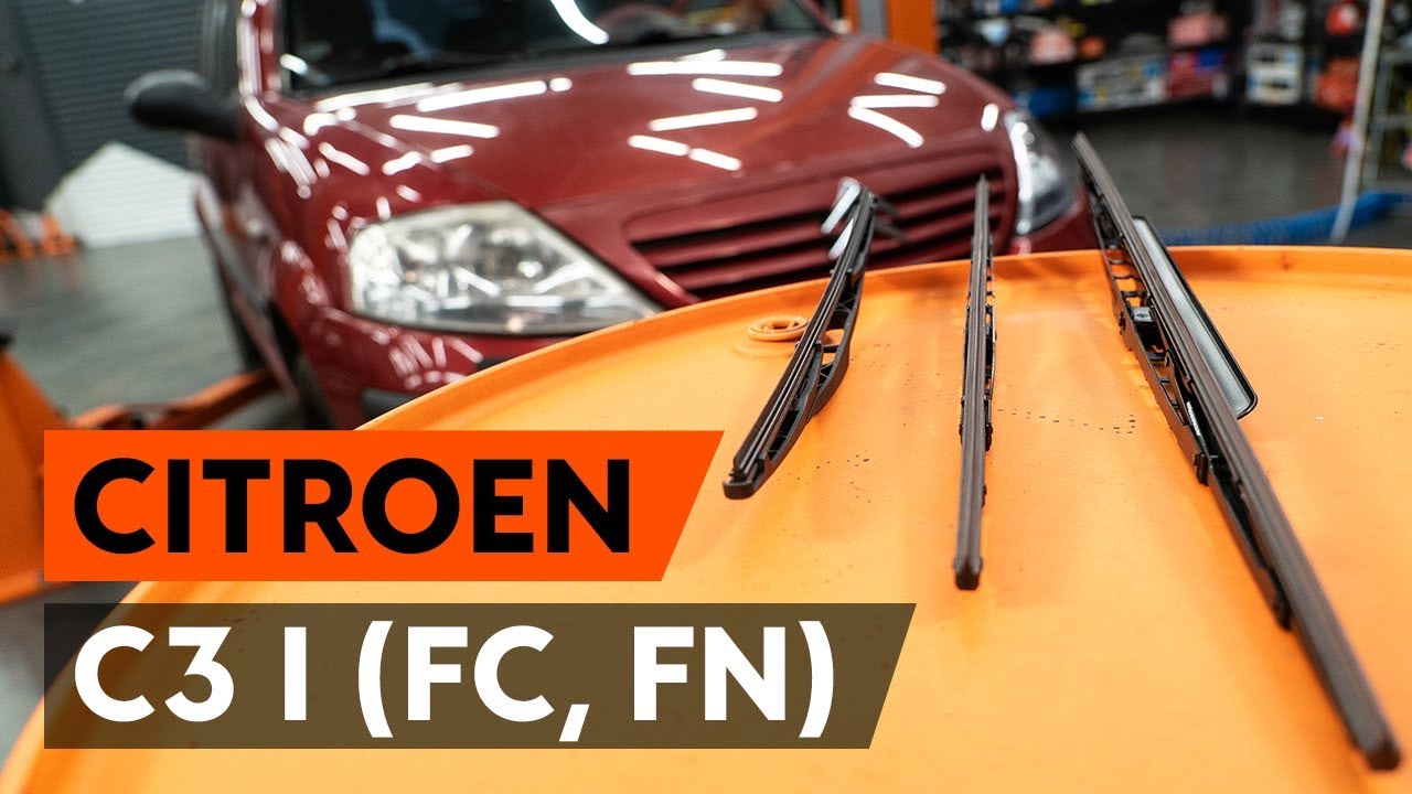 Hvordan udskiftes vindusviskere foran on CITROEN 1 (FC, FN) [GUIDE AUTODOC] - YouTube