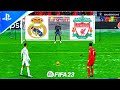 FIFA 23 ! REAL MADRID VS LIVERPOOL ! SALAH VS RONALDO PENALTY UCL FINAL  SHOOTOUT ! PC NEXT GEN! 4K