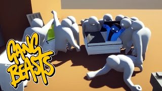 Gang Beasts - Hiding in the Dumpster [Developer Mode]