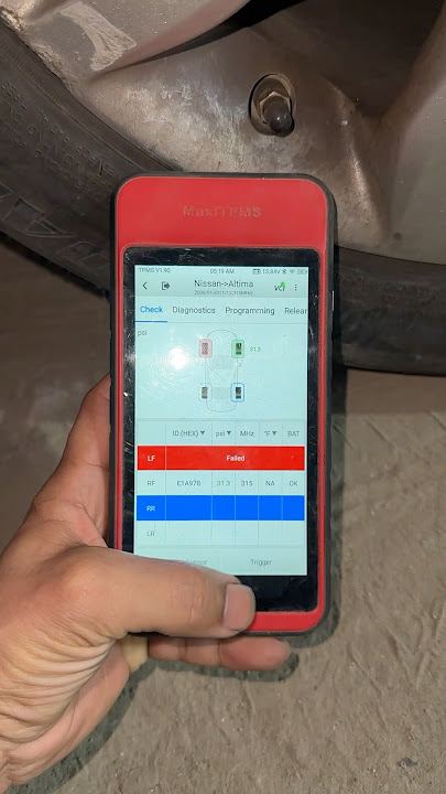 How to check tpms sensor #shortvideo
