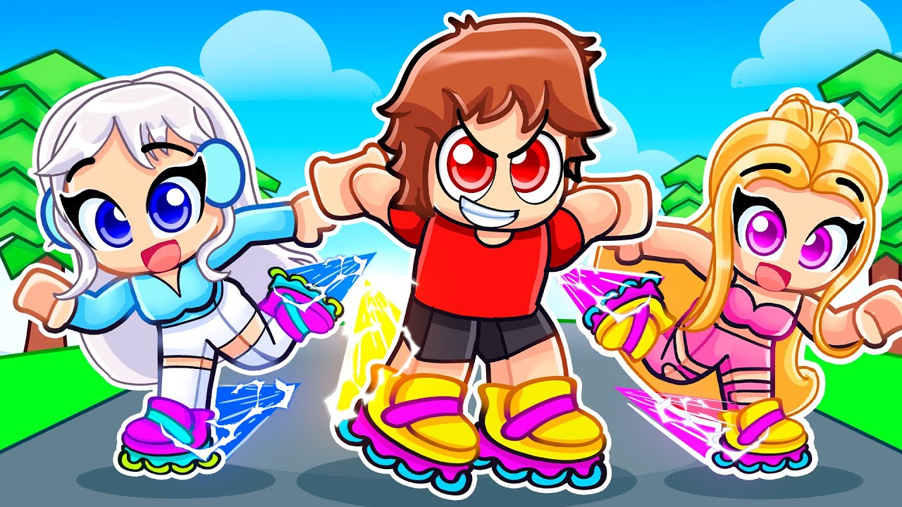 Skatingrease Roblox MY CRAZY FAN GIRLS Skate 100,000 Miles In Roblox Skate RACE Simulator ...