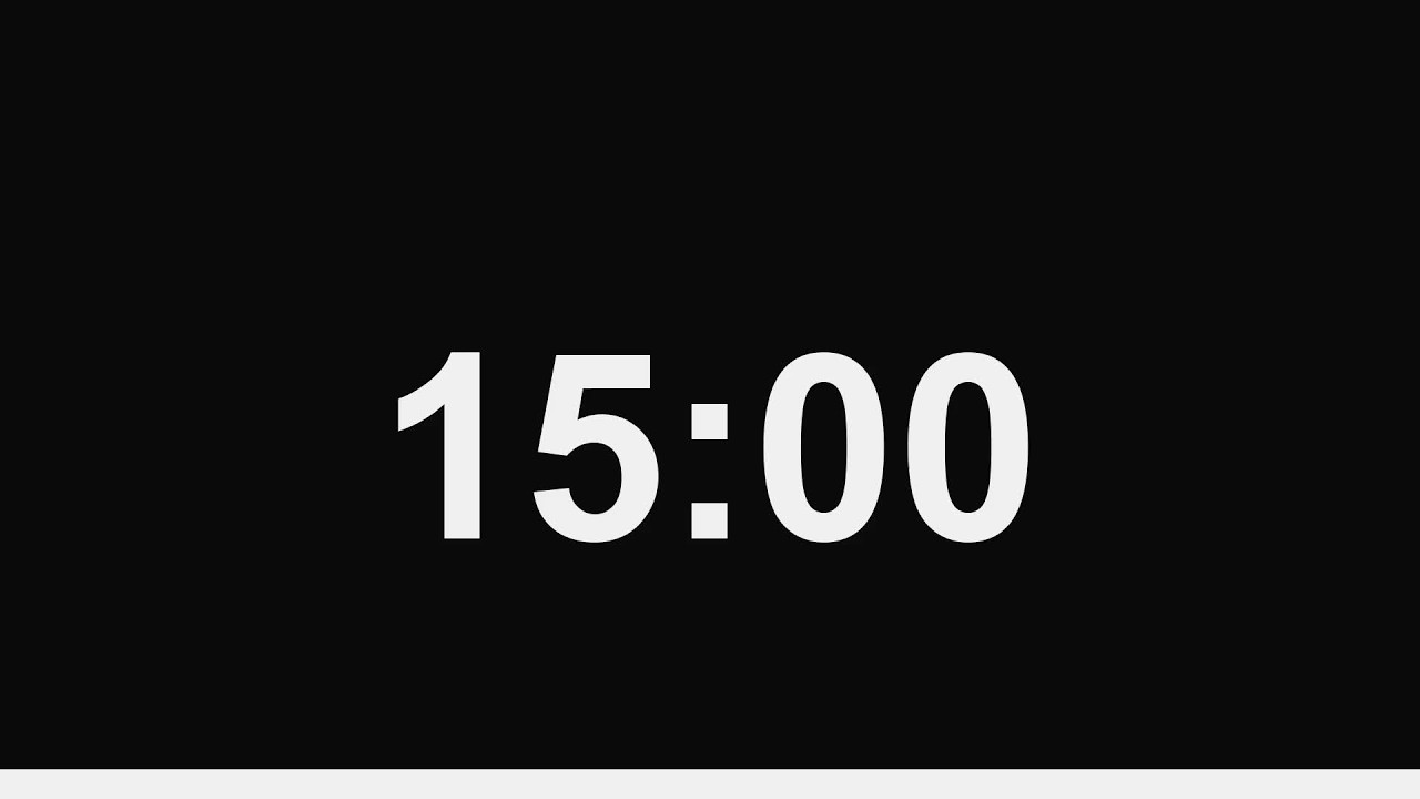 15 Minute Countdown timer | Simple and Accurate Timer - YouTube