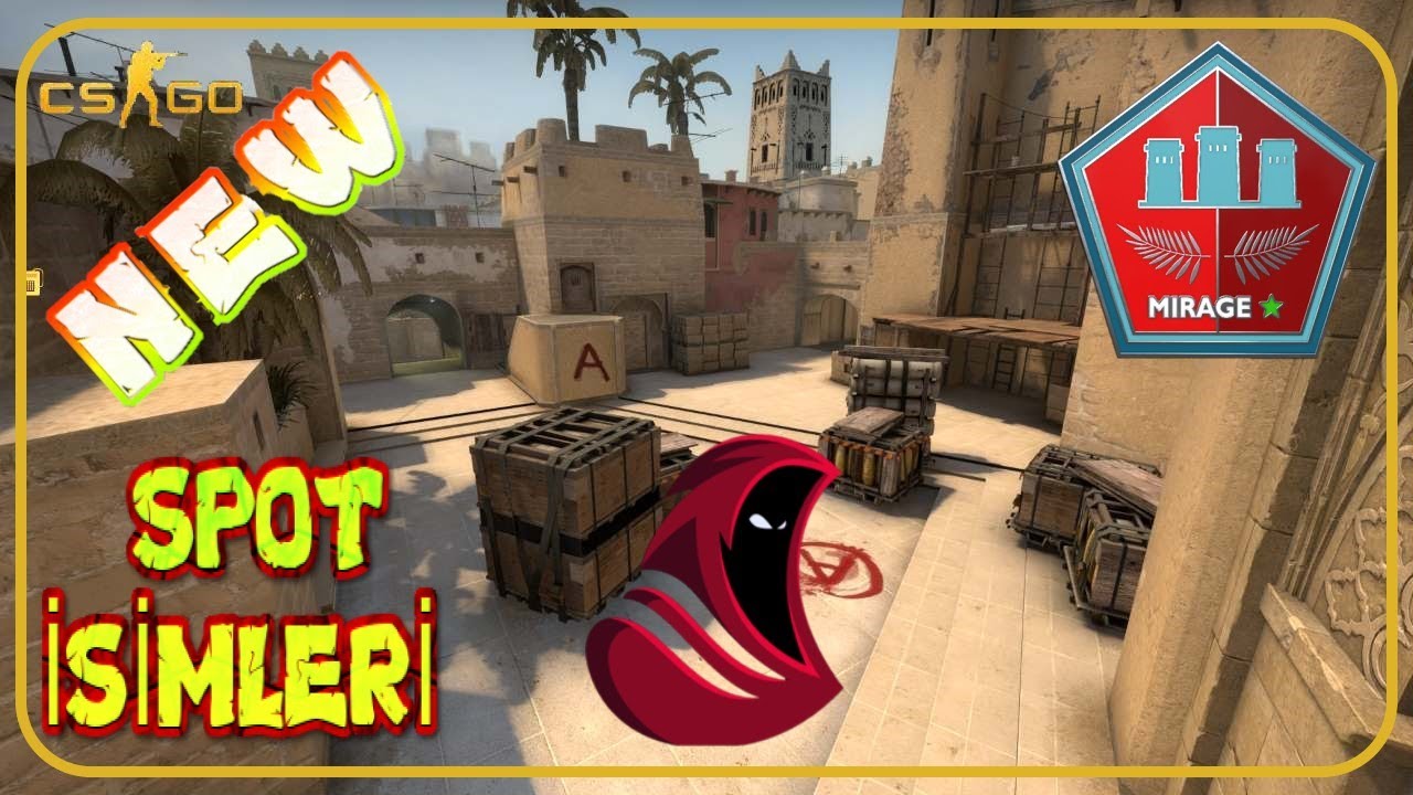 CS GO MIRAGE SPOT İSİMLERİ | GAME SENSE - YouTube