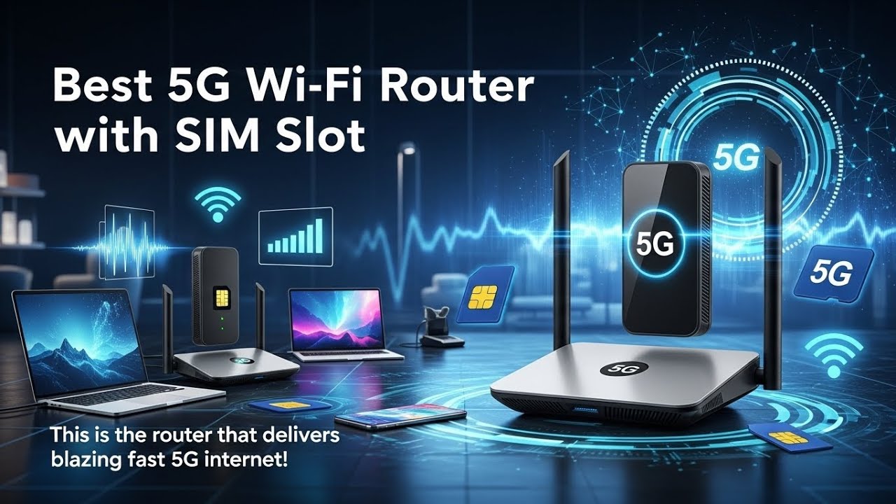 ТОП-5 лучших 5G Wi-Fi роутеров со слотом для SIM-карты 2026 года | Этот 5G Wi-Fi роутер со слотом...