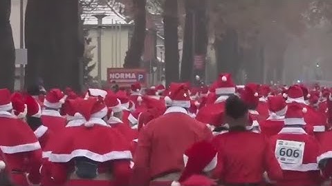 Fourteenth Saint Nicholas run in Brandenburg, Germany