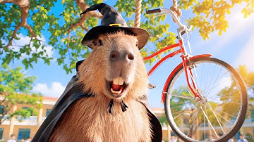 Capybara phản diện giấu xe đạp của Hùng trọc trên cây và cái kết #capybara