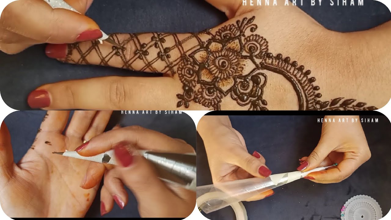 نقش الحناء بالقمع 👌كفاش تحكمي فيه فالخدمةوكفاش تصاوبيه وريتكم كلشي 😉اوا وريوني لايكاتكم🥰