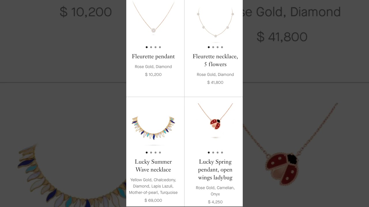 Pick one ✨ Van Cleef’s most iconic novelty necklaces! 