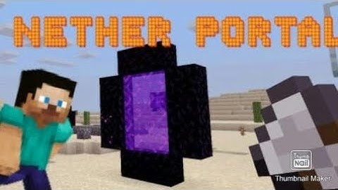 HOW TO BUILD A NETHER PORTAL IN MINECRAFT/MASTERCRAFT/MINIWORLD by BE HAS Games