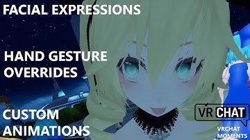 VRChat Tutorial - Facial Expressions; Hand gesture animation overrides; custom emotes