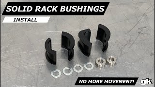 Gktech Solid Aluminium Steering Rack Bushes - Install