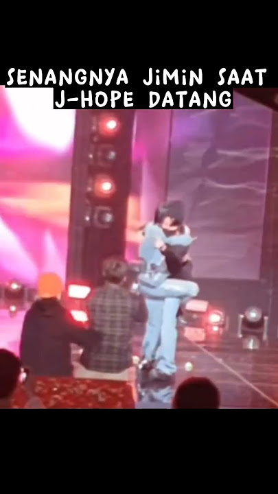 jimin seneng banget j-hope hyung datang #jimin #jhope #bts