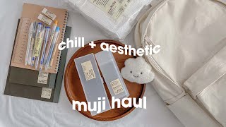 📦 a chill and aesthetic Muji Haul *asmr* 🤍☁️✨