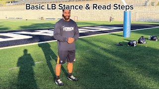 Linebacker Stance & Read Steps