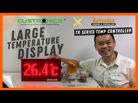 #Custronics X #Autonics #TKseries LED Temperature Display panel RS485 modbus RTU #PIDTempcontroller