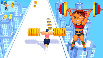 Weight Runner 3D-Horizontal Gameplay-​All Levels (1-2)-MAX LEVEL Android,iOS #Shorts
