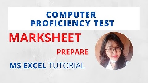 How to Prepare Marksheet in MS Excel | Computer Proficiency Test | অসম সচিবালয়
