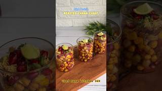 High Protein Roasted Chana Chaat Recipe | Zero Oil Healthy Evening Snack| Quick & Easy Chaat #Shorts
