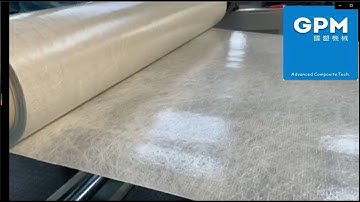 Co-Extrusion Polypropylene Coating And Double Belt Press For Producing Thermoplastic Fiberglass Mat；