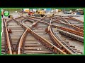 The entire process from manufacturing railroad tracks to installing and repairing them