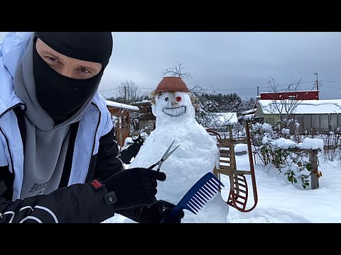 ASMR Snowman Haircut