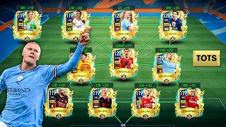 I Built UTOTS ( Ultimate Team Of The Season) Max Rated Squad! We Have Messi, Haaland! FIFA Mobile 23