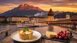🍃.💚 Why Everyone LOVES Lucerne 🇨🇭 Lake Lucerne 4K | Luzern Switzerland Walk