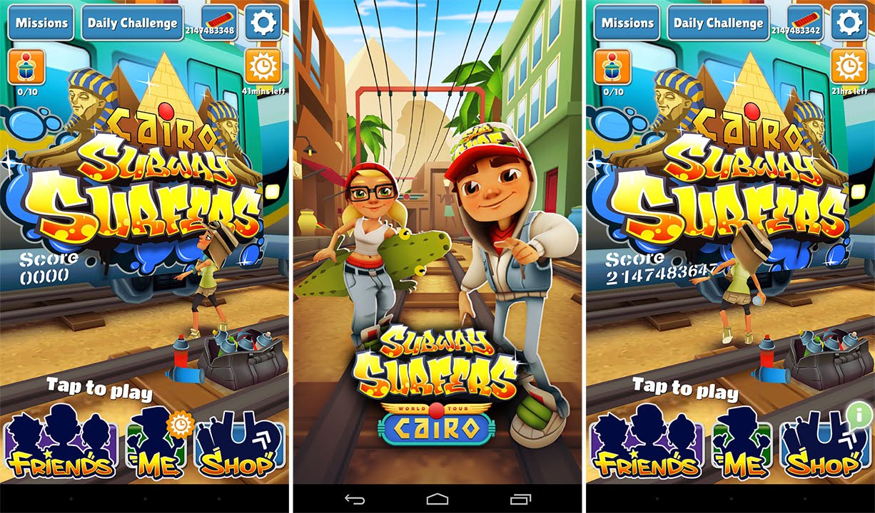 Subway Surfers: Cairo Egypt - ANDROID Gameplay - YouTube.