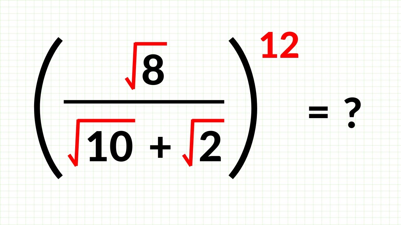 A Nice Square Root Algebra Problem | Japanese Math Olympiad - YouTube