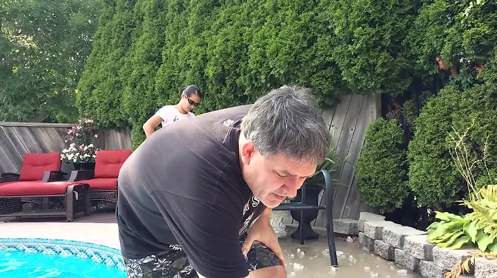 Jeff doing ALS Ice Bucket Challange