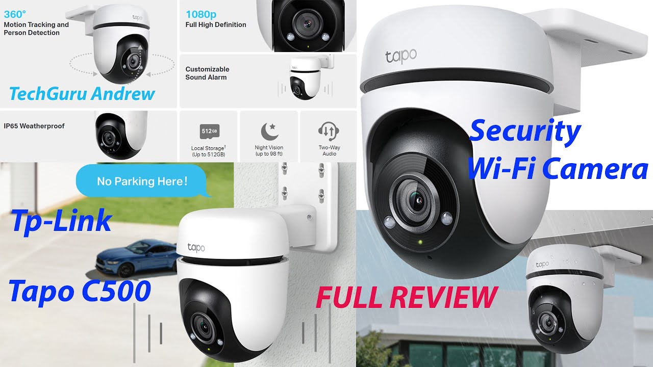 TP-Link Tapo C500 Outdoor Pan-Tilt Security Camera with Wi-Fi