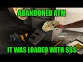Breaking into Abandoned Bank ATM Machine LOADED with Money!!!