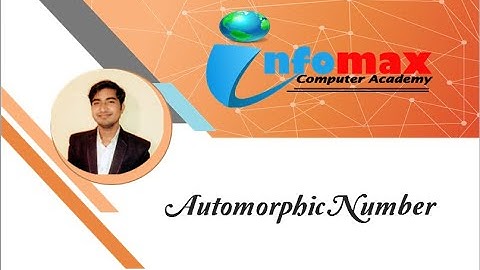 Automorphic Number in JAVA (BlueJ) in Hindi