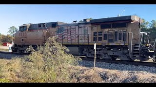 Union Pacific #5570 AC44CWCTE Leads Empty Ethanol Train - Todd Mission TX - 12/15/25