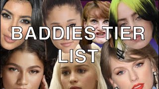Ranking BADDIES! (Baddies Tier List)