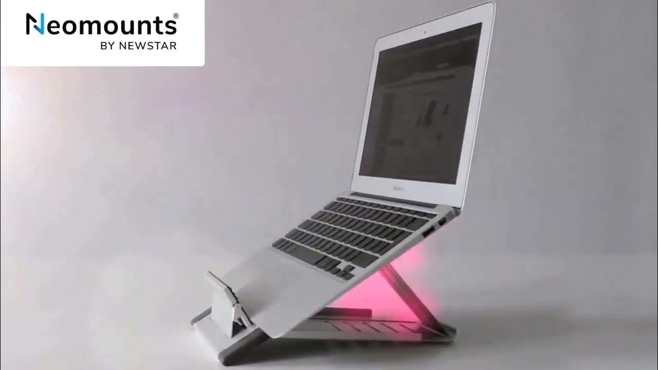 Neomounts NSLS100 foldable laptop stand YouTube