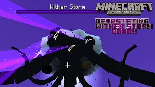 Devastating Wither Storm Addon. Иссушающая буря Мод | Minecraft Pe