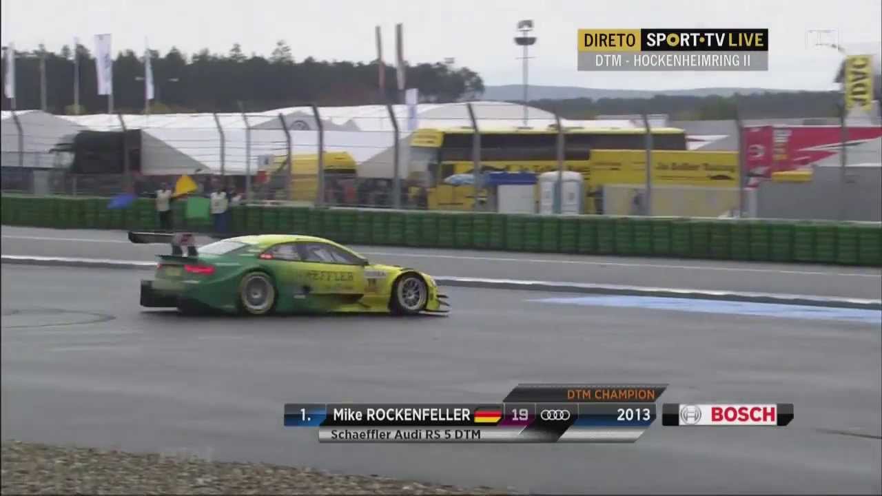 Mike Rockefeller Dtm Mike Rockenfeller big donuts after won the DTM championship - YouTube