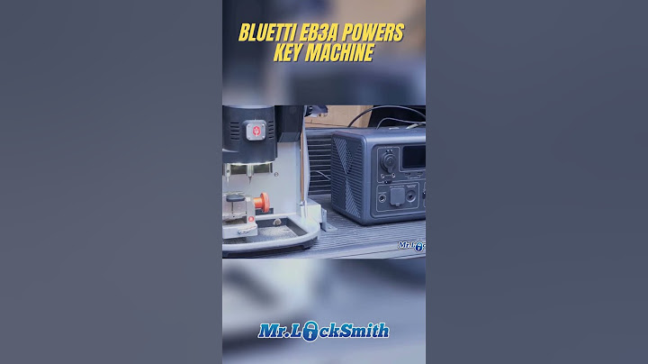 El Bluetti EB3A impulsa la máquina de llaves: ¡Prueba de cerrajero! | Mr. Locksmith™