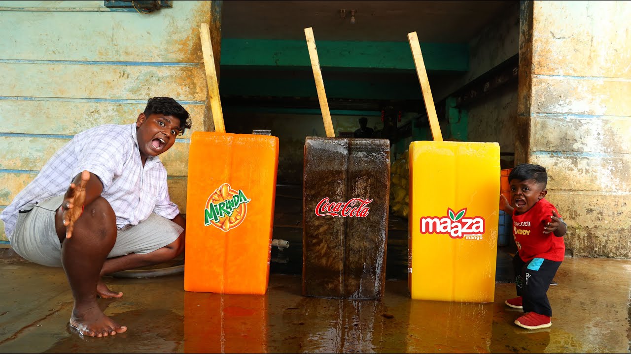 World Biggest Stick Ice Cream Making|இவ்ளோ பெரிய குச்சி ஐஸ் குட்டிபுலியுடன்|Village Food Safari