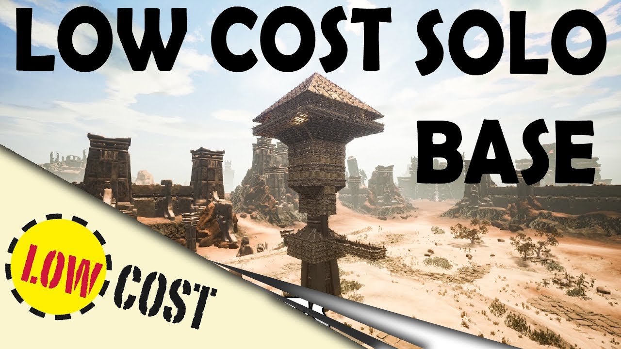 Low Cost Solo Base Conan Exiles Youtube