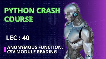Demystifying Anonymous Functions: CSV Module Reading in Python | Lecture 40 in Urdu | Acolyte