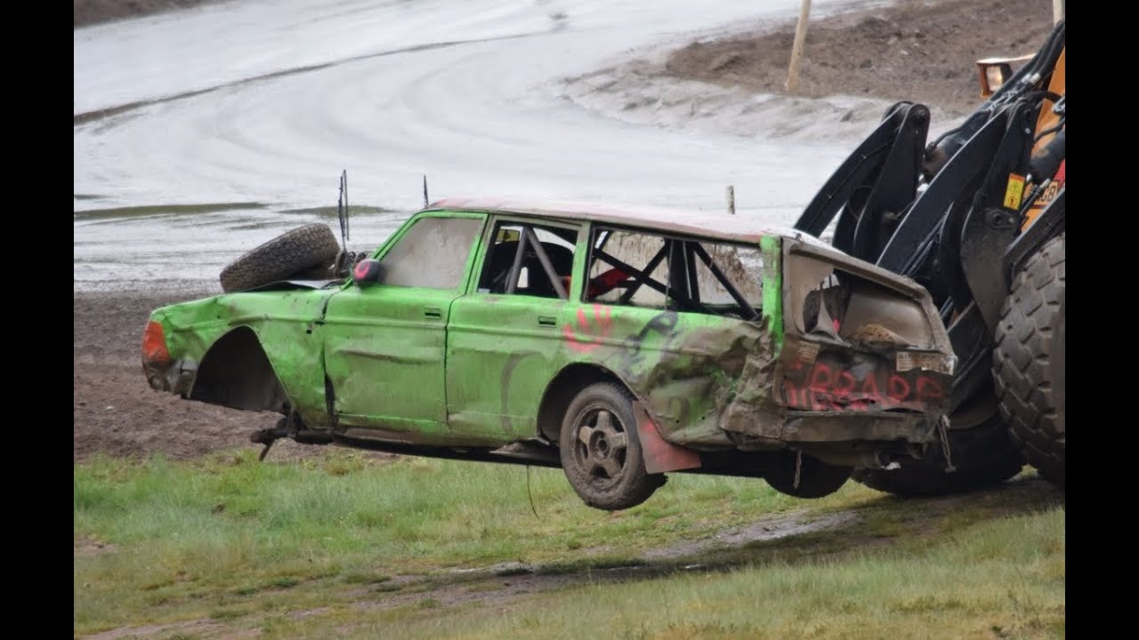Åsa-Nisse racet i Vimmerby 2016 Krascher & moments - med stor krasch