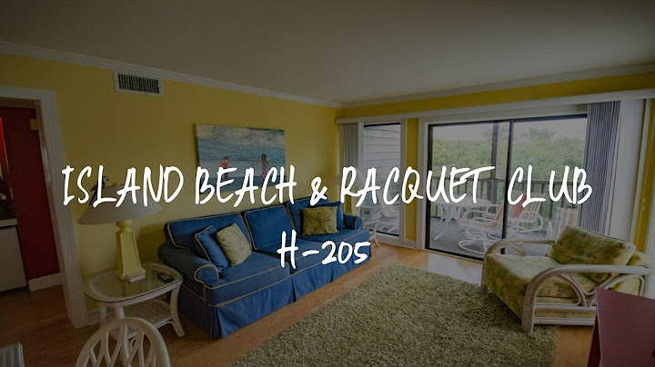 Island beach and racquet club for sale