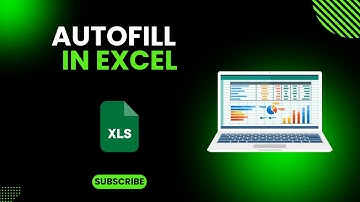 How to use autofill in Excel