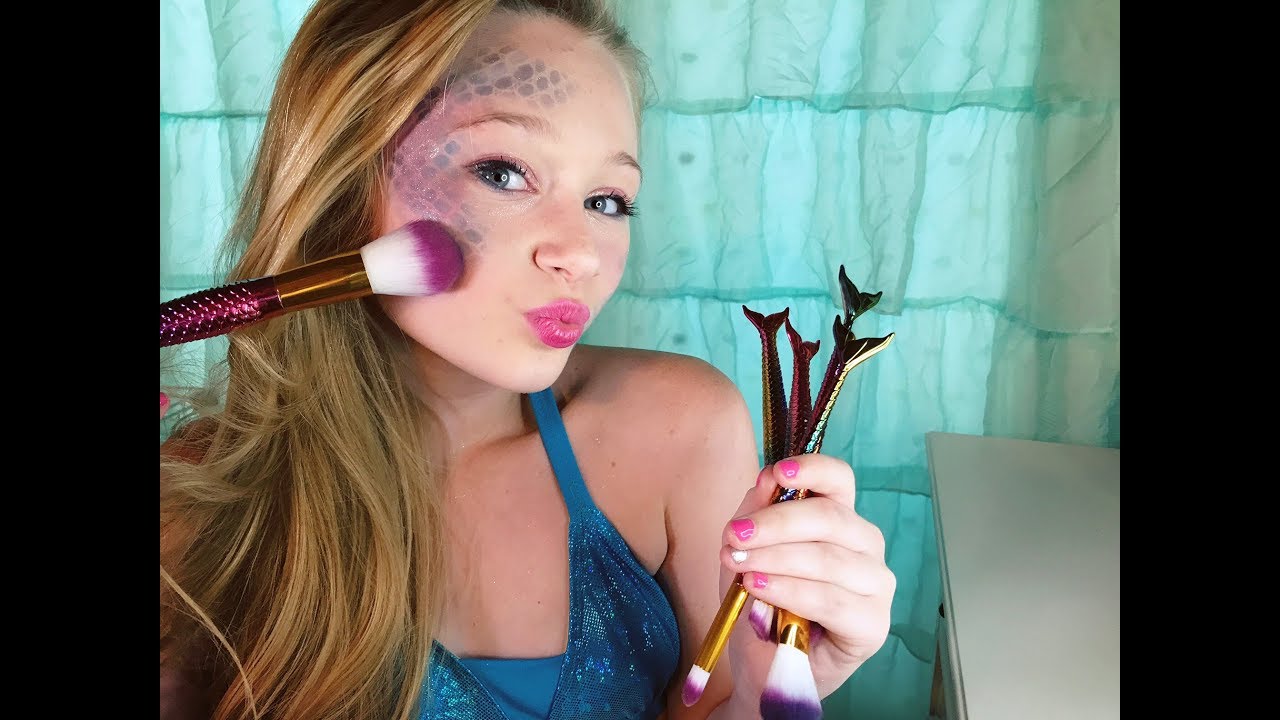Magical Mermaid Makeup Brush Review With Princess Ella 